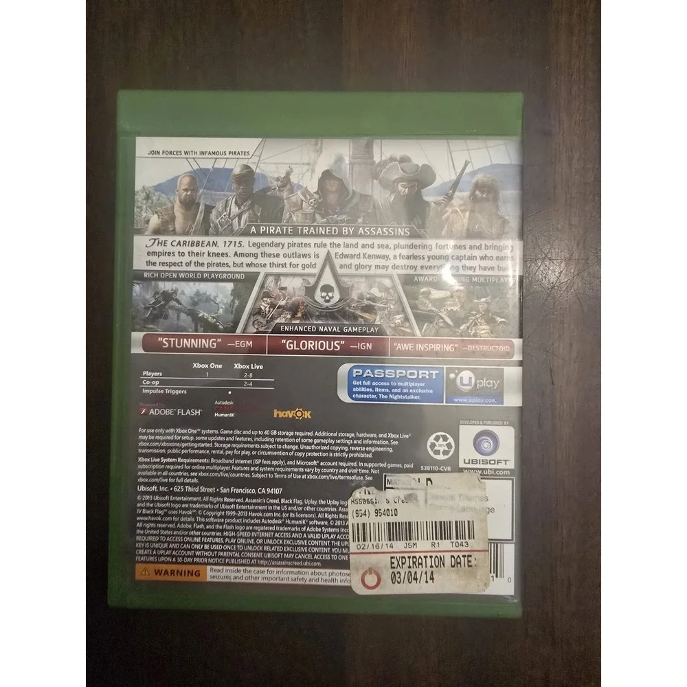 Assassin's Creed IV: Black Flag (Microsoft Xbox 360, 2013)
